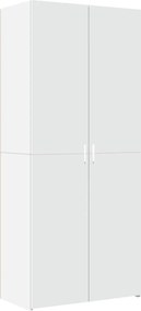 vidaXL Ντουλάπι Λευκό 80x42,5x185 εκ. από Επεξεργασμένο Ξύλο