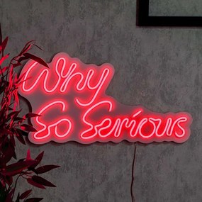 Διακοσμητικό Φωτιστικό Τοίχου Why So Serious 395NGR2502 54x28,5cm Led 36W Red Wallity