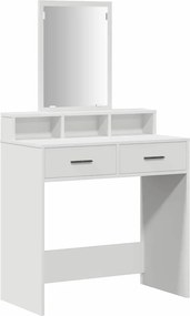 vidaXL Τραπέζι περιποίησης Λευκό 79 x 41 x 140 εκ. Επεξεργασμένο Ξύλο