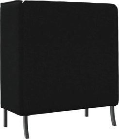 vidaXL Καναπές Υψηλής Πλάτης 101cm Μαύρο ύφασμα