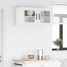 vidaXL Ραφιέρα τοίχου LUCCA Λευκό 80 x 31 x 40 εκ Επεξεργασμένο Ξύλο