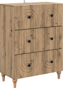vidaXL Ντουλάπι με Συρτάρια 66 x 34,5 x 90 εκ Επεξεργασμένο Ξύλο