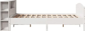 vidaXL Κρεβάτι Βιβλιοθήκη Χωρίς Στρώμα 120x200 εκ Μασίφ Ξύλο Πεύκο