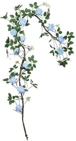 Τεχνητή Γιρλάντα Τριανταφυλλιάς 00-40005-3 240cm Green-Blue Marhome Συνθετικό Υλικό