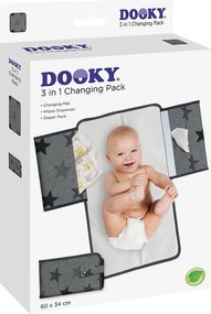 Αλλαξιέρα Ταξιδίου (60x34) Dooky Grey Stars DK-126466