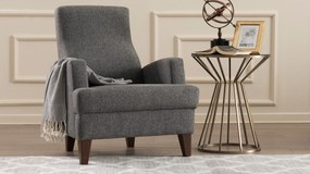 Wing Chair Kana Bergere - Dark Grey Dark Grey