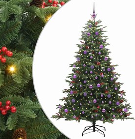 vidaXL Τεχνητό Χριστουγεννιάτικο Δέντρο με 300 LED Πράσινο 210 cm