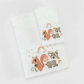 Σετ πετσέτες 2τμχ Woodland White 033501071141