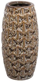 Βάζο 023-124-130 12x23cm Yellow Ceramic