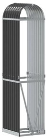 vidaXL Ξυλοθήκη Ανθρακί 40 x 45 x 170 εκ. από Γαλβανισμένο Ατσάλι