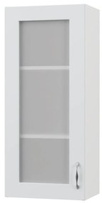 Modest Πάνω Ντουλάπι-Βιτρίνα Λευκό 40x30x92cm