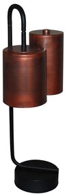 Επιτραπέζιο Φωτιστικό HL-3567-2P 77-3993 Brody Old Copper &amp; Black  Homelighting Μέταλλο
