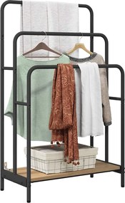 vidaXL Ράφι Ρούχων Artisan Oak 60 x 30 x 100,5 εκ Επεξεργασμένο ξύλο