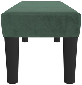 vidaXL Πάγκος Σκούρο Πράσινο 100x30x30 εκ. Βελούδινος