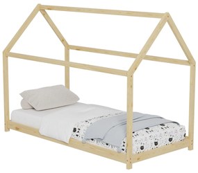 Κρεβάτι Παιδικό PEPE τ. Montessori απο Ξύλο Πεύκο σε Φυσικό 90x190 εκ. 97x196x141 εκ.