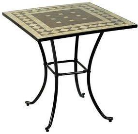 Τραπέζι Τετράγωνο Mosaic BS013-2012 70x70x75cm Black