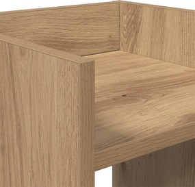 vidaXL Βάση φυτών Τεχνίτικη Δρυς 30 x 30 x 100 εκ