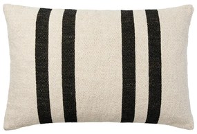 Κάλυμμα Μαξιλαριού Sigrun - Μαύρο Μπεζ 75% Βαμβάκι 25% Λινό W40 x L60 cm Broste Copenhagen