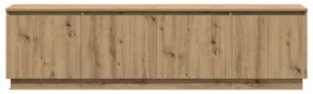 vidaXL ντουλάπι τηλεόρασης  με LED Artisan Oak 180x38x49 εκ. Επεξεργασμένο ξύλο