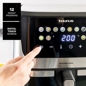 Φριτέζα με Αέρα Taurus Μαύρο 2100 W 8 L