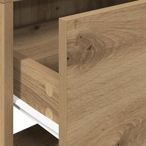 Κομοδίνα με συρτάρι 2 τεμ. Αρτισιανή Δρυς 51x31x47 εκ. 858685