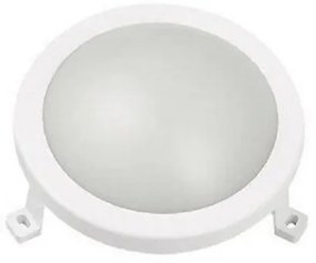 Απλίκα Φωτιστικό Τοίχου LED Φ17.2 6W 4000K IP54 Lumen 21-10601 Λευκό