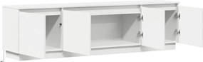 vidaXL Ντουλάπι TV 180 x 38 x 49 εκ Λευκό Επεξεργασμένο Ξύλο
