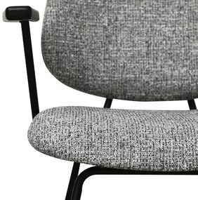 Sofia Dining Chair with Armrests Grey