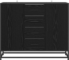 vidaXL Πλαϊνό γραφείο Μαύρη Δρυς 92 x 35 x 76 εκ. Επεξεργασμένο Ξύλο