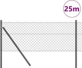 vidaXL Φράχτης Συρμάτινου Φράχτη 25 x 0,8 μ. (Π x Υ)