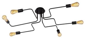 Φωτιστικό Οροφής Lucide 21112-06-30 LESTER Μαύρο Ματ (Black Mat)