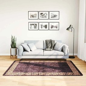vidaXL Χαλί Πλενόμενο Μαύρο / Χρυσό 120 x 180 εκ.