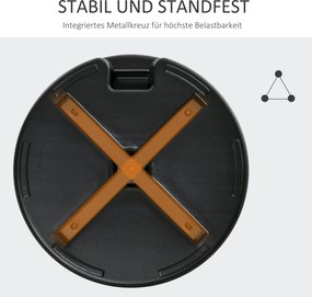 Βάση ομπρέλας, αδιάβροχη, γεμιζόμενη, Ø55 x 38H cm, μαύρο