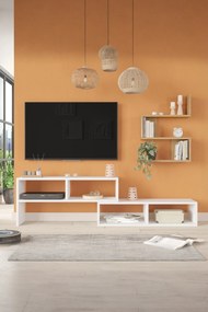 Stewehome Έπιπλο τηλεόρασης με ράφι 160x30x43 cm