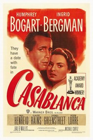 Αναπαραγωγή Casablanca (Vintage Cinema / Retro Theatre Poster), (26.7 x 40 cm)