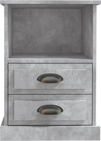 vidaXL Κομοδίνο Γκρι Σκυροδέματος 43x36x60 εκ.