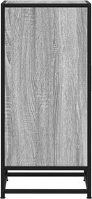 vidaXL Ραφιέρα Γκρι Sonoma 35,5x35x76 εκ. Επεξ. Ξύλο + Μέταλλο