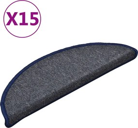 vidaXL Στρώματα σκάλας 15 τεμ. 56 x 17 x 3 cm Non-Slip