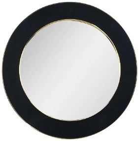 Καθρέπτης Τοίχου Βελούδινος ECO609 60x1,6x60cm Black-Gold Espiel Γυαλί,Βελούδο