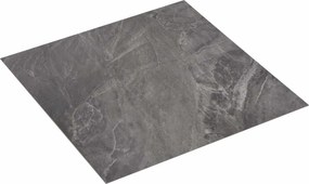 vidaXL Πλάκες Δαπέδου 5,11 τ.μ. 55 pcs PVC Μαύρο και Λευκό