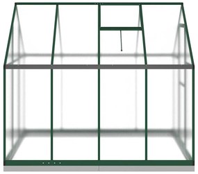 vidaXL Θερμοκήπιο με Πλαίσιο Βάσης Πράσινο 224x169x202 εκ. Αλουμινίου