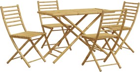 vidaXL Σετ Τραπεζαρίας Κήπου 5 Τεμαχίων από Μπαμπού