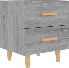 vidaXL Κομοδίνο Γκρι Sonoma 40 x 35 x 47,5 εκ.