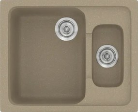 Sanitec Classic 330 (62×51) - Γρανιτένιος νεροχύτης - Granite Taupe