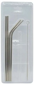 Καλαμάκια Μεταλλικά (Σετ 5Τμχ) 797974 Inox Ankor Stainless Steel