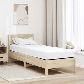vidaXL Στρώμα Λευκό και Μπλε 80 x 200 cm Ζακάρ ύφασμα