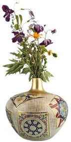 Βάζο 697ELD1213 Φ18x17cm Multi Aberto Design Ceramic