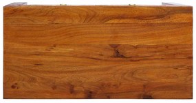 vidaXL Γραφείο με συρτάρι Καφέ 100 x 50 x 75 cm Μασίφ ξύλο ακακίας