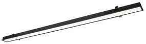 Γραμμικό Φωτιστικό Χωνευτό Viokef Station Ultra 3911-03226-4-B-N L2260 4000K Μαύρο Ματ