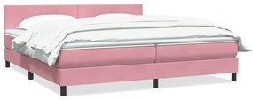 ΚΡΕΒΑΤΙ BOXSPRING ΜΕ ΣΤΡΩΜΑ ΡΟΖ 200X210 ΕΚ. ΒΕΛΟΥΔΙΝΟ 3316040